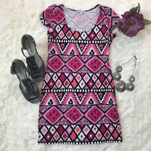 Aztec Print Bodycon Dress